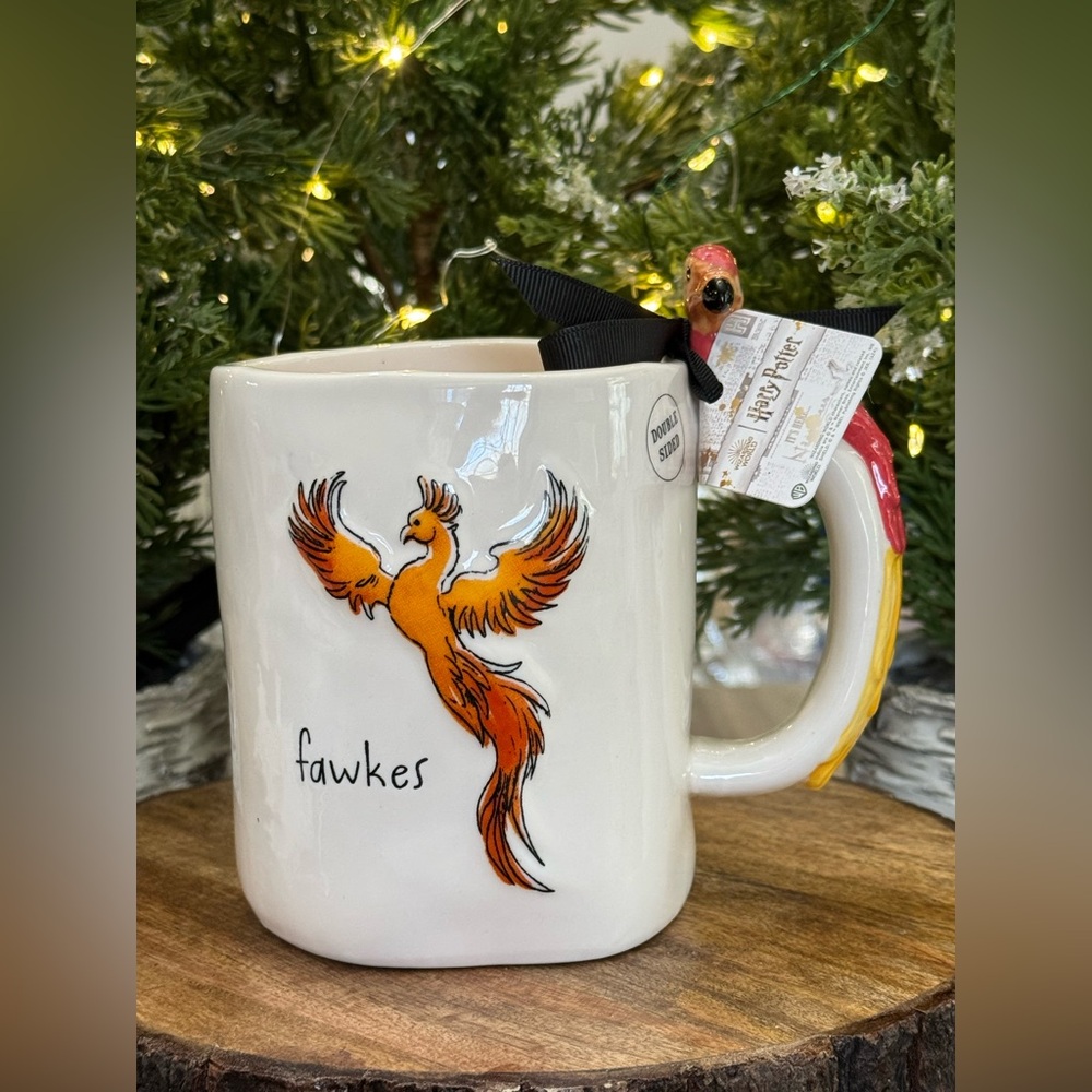 🐦‍🔥Brand NEW w/Tags Rae Dunn Harry Potter Wizarding World fawkes Mug 🐦‍🔥